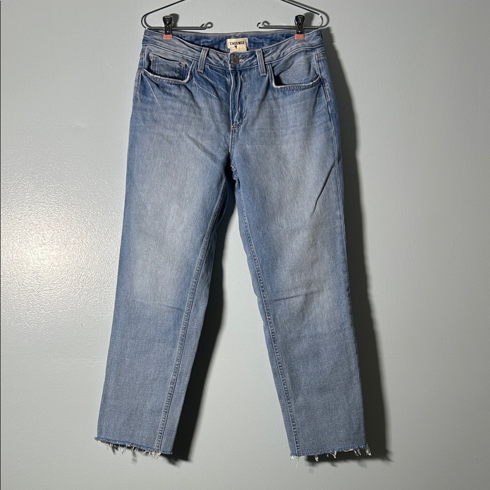 L'AGENCE Light Blue Straight Leg Jeans
